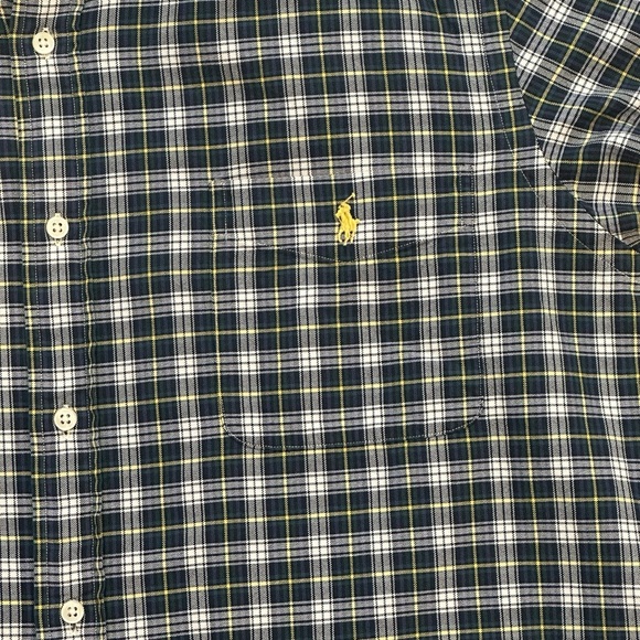 Ralph Lauren Plaid Button-Down Pocket Shirt Green Multi Men’s XXL 710716611007 - Picture 4 of 5